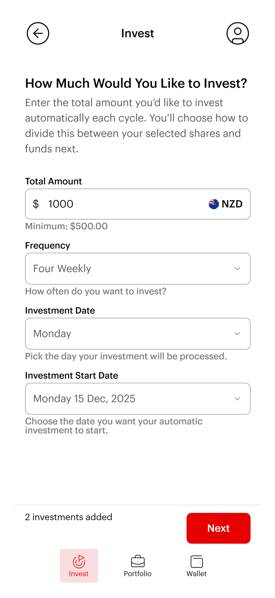 Review your frequency