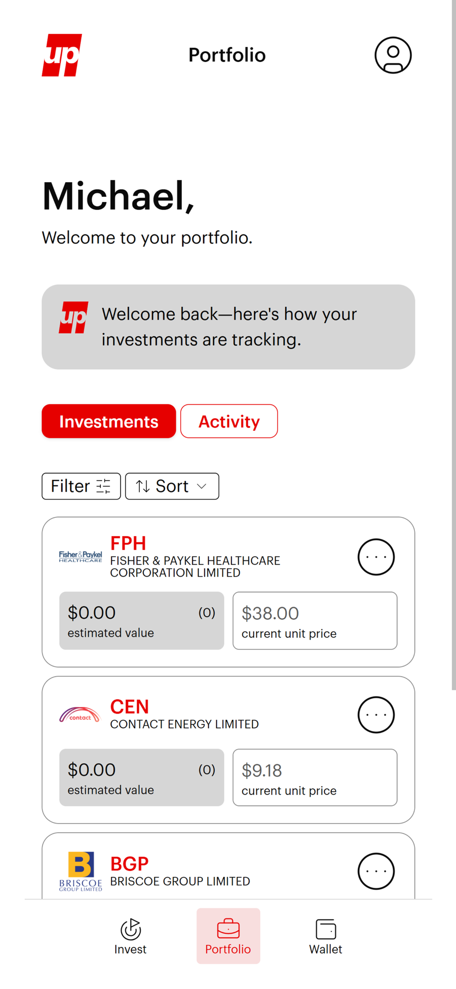 Update Dividend Preferences
