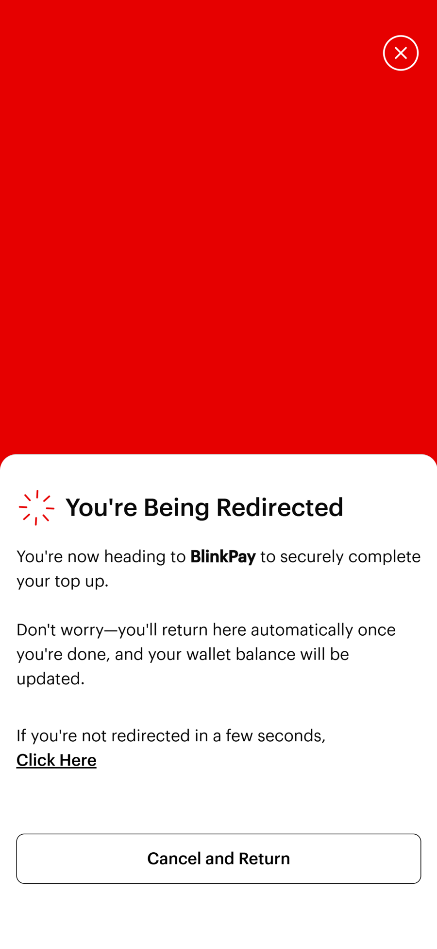 Redirect to BlinkPay
