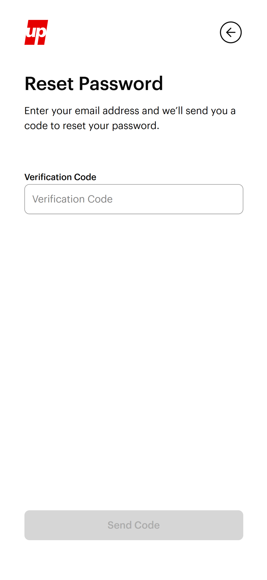 Check your email for the code